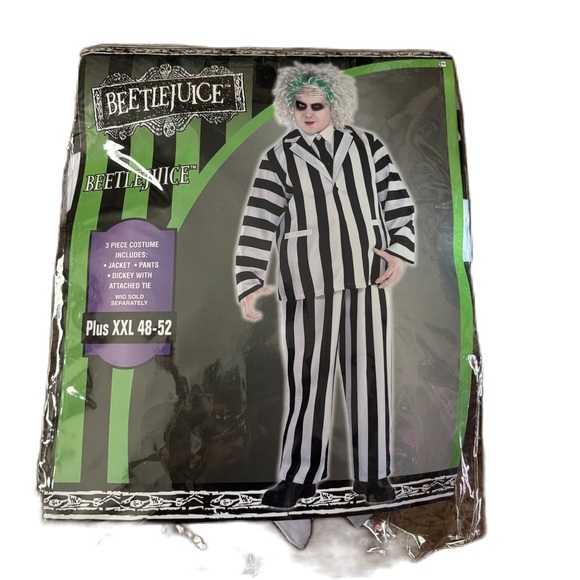 Beetlejuice Adult Costume XXL Halloween